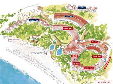 Plattegrond van Hotel Cormoran en Le Residenze del Cormoran